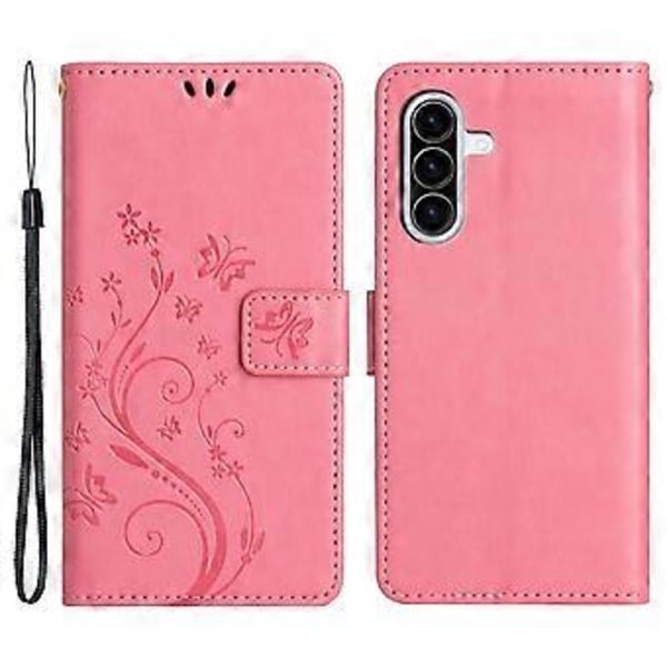 Til Samsung Galaxy A26 5G Etui PU Læder Telefon Wallet Cover med Rem (Style J)