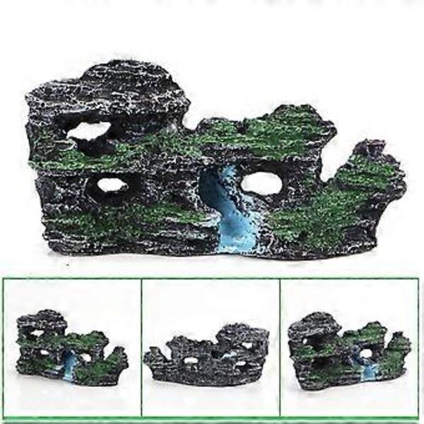 1 stk Kreativ Akvarium Dekoration Landskab Harpiks Stenhave Akvarium Simulation Harpiks Stenhave  Style40