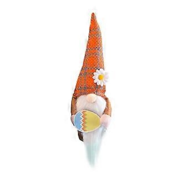 2023 Ny Påsk Tomte Fylld Docka Grön 30 X 12 Cm - Julklapp, Perfekt Påskdekoration, Mjuk & Hållbar (orange)