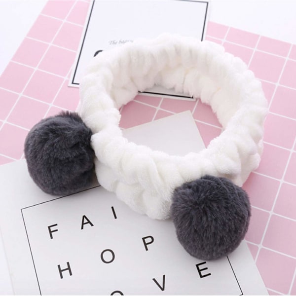 Hårband Kvinnor Tvätta Ansikte Makeup Flickor Baby Söt Elastisk Facia