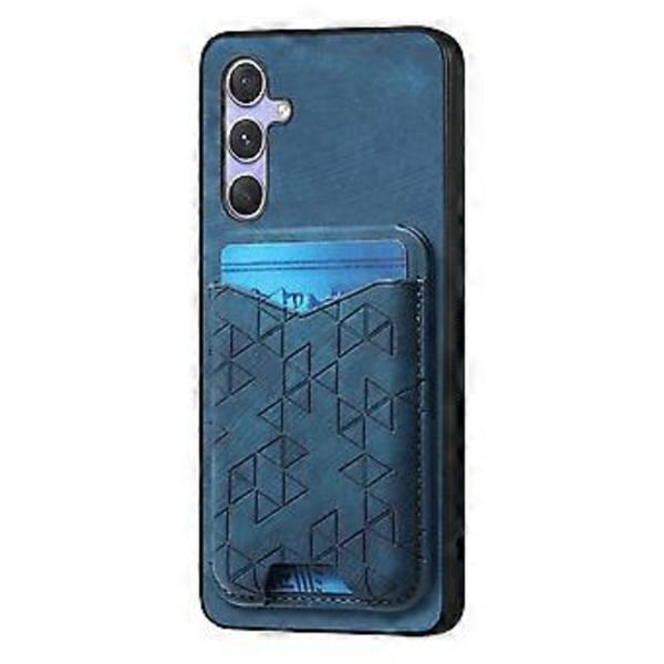 Til Samsung Galaxy 54 5G Etui med Præget Mønster Kortholder Støttefod Læder Bagside Cover (Style E)