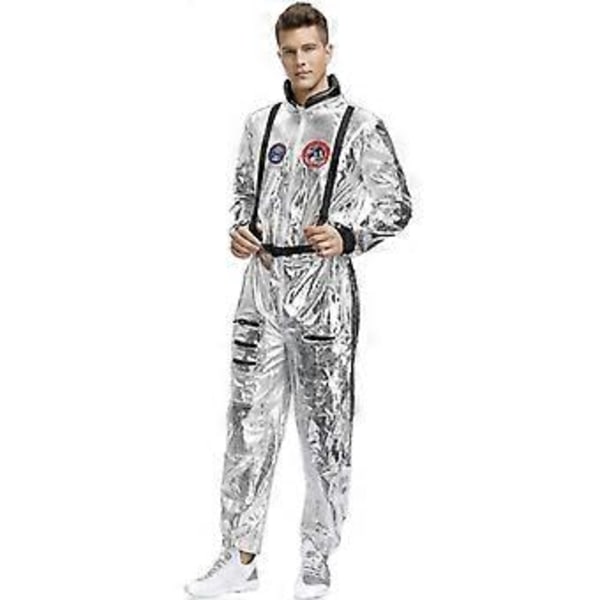 Avaruusastronautti Cosplay-asu Miehille ja Naisille Halloween-karnevaali-esitysasuksi (XL Miehet)