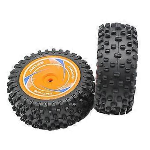 2 st RC Crawler Däck Tåliga RC Bildäck för Wltoys 124010 Modellfordon