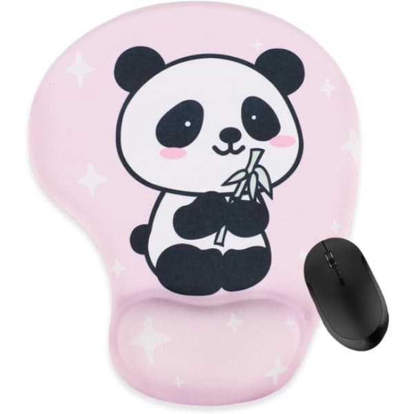 Ergonomisk Panda musematte med håndleddstøtte, håndleddsbeskyttelse
