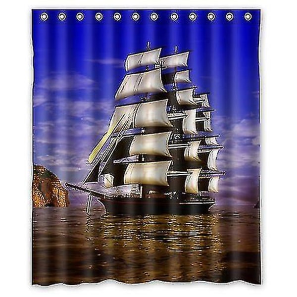 Sailing Ships Shower Curtain 150x180 Cm