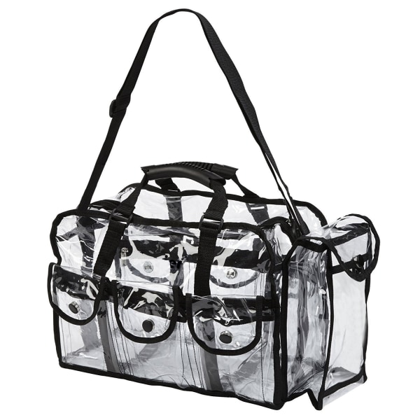 Transparent Makeup Bag for Travel with 6 Large Outside Pockets Co