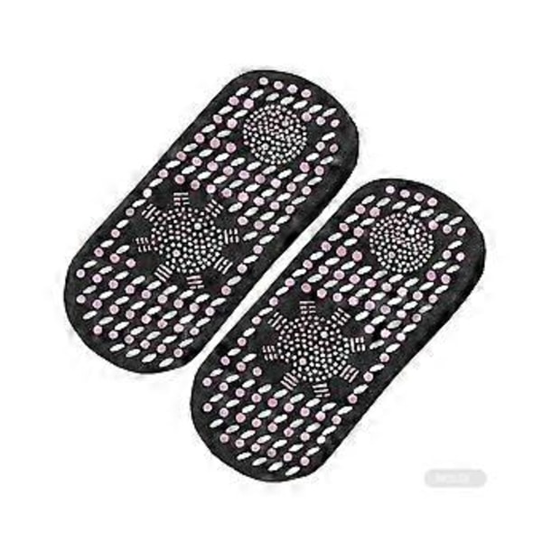 Opvarmede Sokker Turmalin Selvoppvarmende Sundhedssokker Magnetiske Komfortable Vinter Varme Termiske Unisex Voksen Sokker Opvarmet Anklet (1 Par Sort)