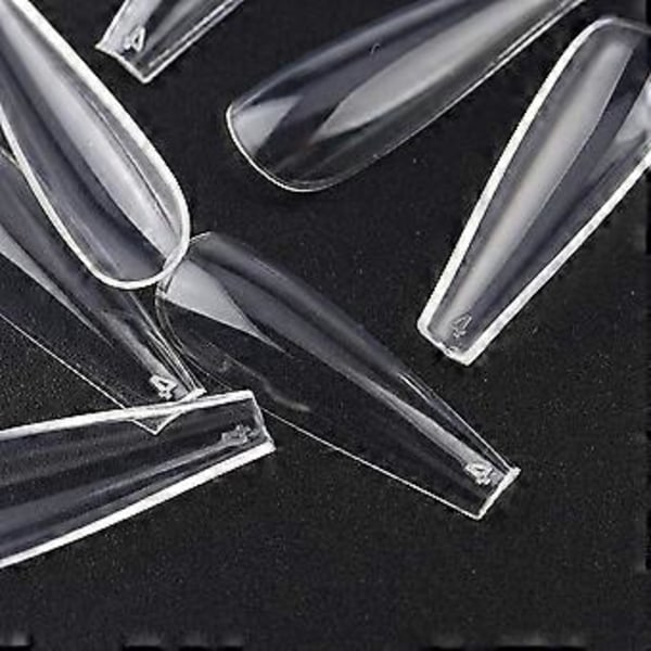 Glamorösa Nagel Förlängningar, Mjuka Gel Naglar, Lätta Att Använda, För Professionella Nagelkonstnärer, Bred Användning För Nagel Manikyrister, 100 Stycken Klar Heltäckande