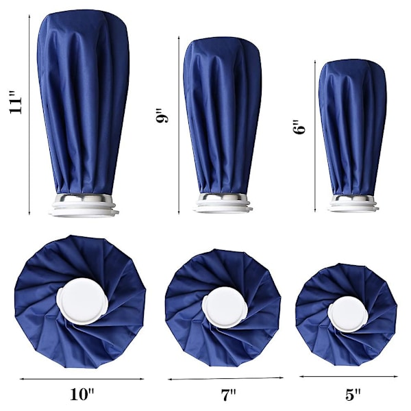 3 kpl jääpussia, jääpussi vammoihin, uudelleenkäytettävä ensiapu jääpussi, kuuma ja kylmä uudelleenkäytettävä jääpussi, ensiapuhoitopakkaukset