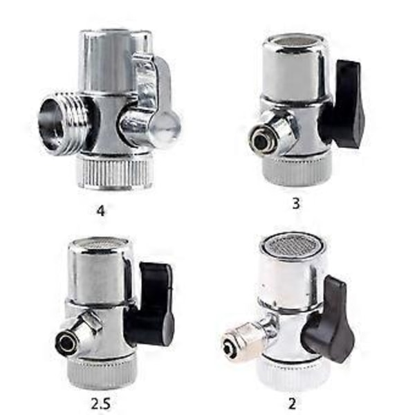 Alloy 1/4\" Rør Enkelt Snit til Ventil Diverter Switch Vanddeler Konvertering
