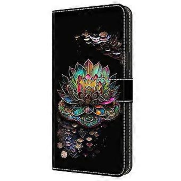 Skal till iPhone 16 Pro Max, mönstertryckt skyddsfodral TPU+PU Läder Flip Telefonfodral (Stil M)