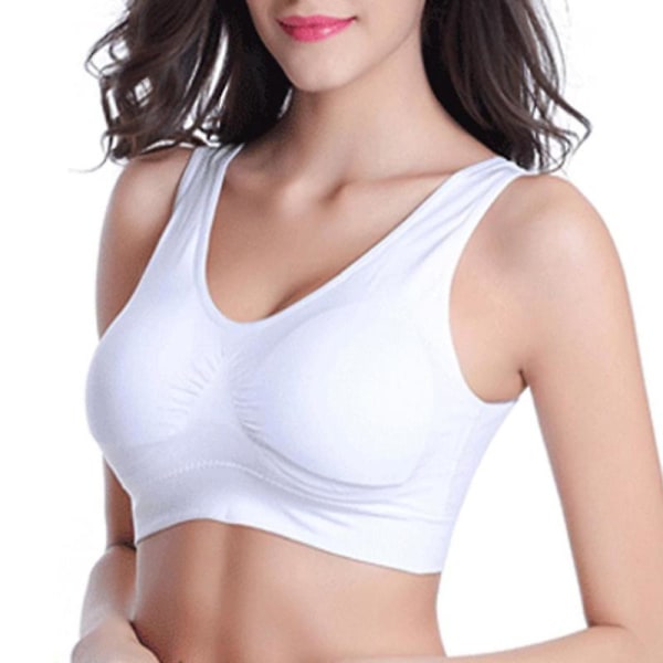 6 Pack Genie Bra Seamless Sports Underwear Breathable Sexy Invisible Vest For Yoga Running M