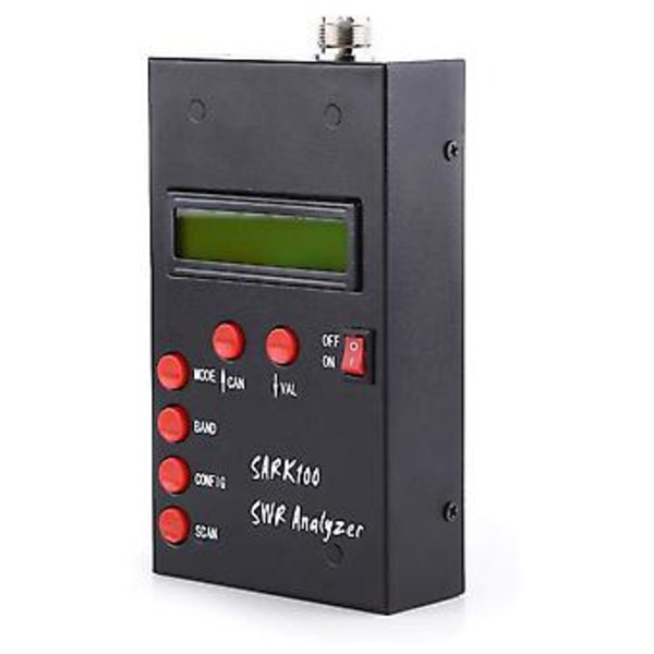 SARK100 Antenne Analysator Meter 1-60MHz Kortbølge SWR Antenne Analysator med 1,0 til 9,99 SWR Brugbar M