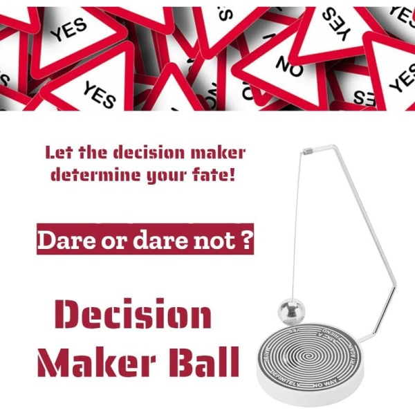 Magnetic Decision Maker Ball Swing Pendel Skrivbordsdekorationsleksak G