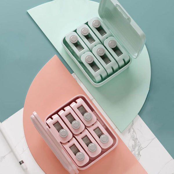 Täcke Klämma 12 st Rosa & Grön Inga Nålar Täcke Fixer Klämma Nej