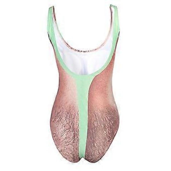 2023 NYHET DAME Badedrakt Hel Drakt Galaxy Taco Cat Magekontroll Badedrakt Strandklær Bikini Monokini (XL Rød Grønn)