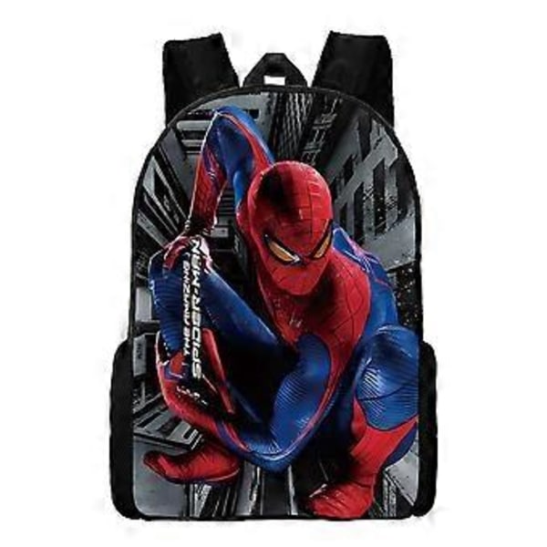 Børnerygsæk Superhelt Spiderman Trykt Skolebogtaske Rygsæk Rejsetaske (2)