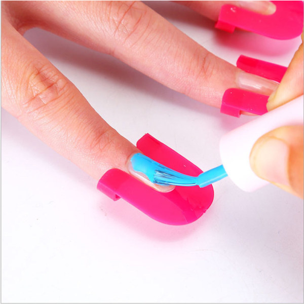 Manikyr Anti-overflow Cover Nagellack Stencil Kit 52 Stycken Nagel P