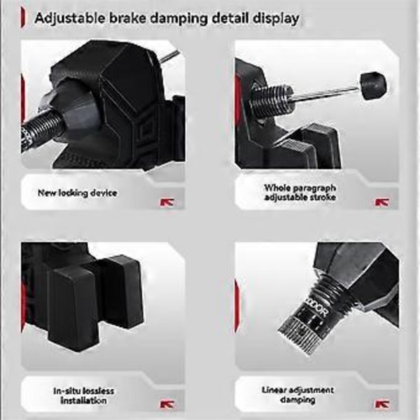 ODDOR Simulerad Racing DIY Pedalbroms Justerbar Dämpningssats Bromsdämpare för Thrustmaster T3PA TGT