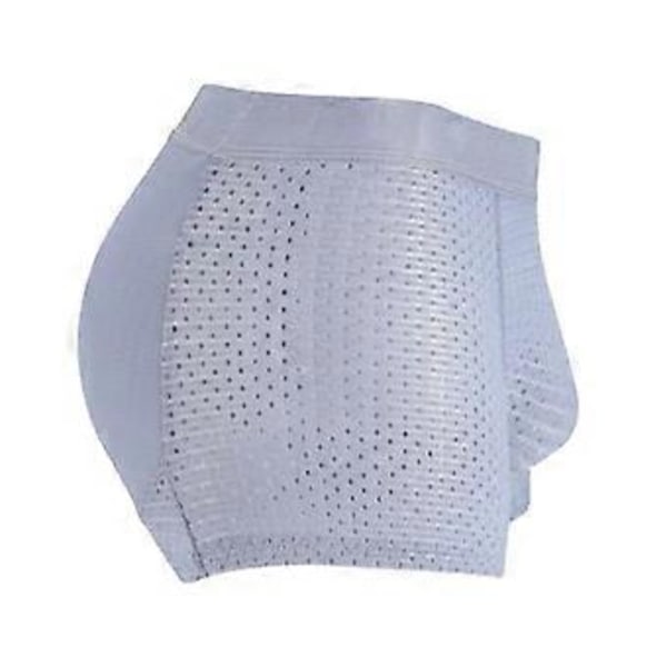 Nylon Isilks Underkläder för Män Andningsbara Sömlösa Isilks Underkläder Låg Midja (M Ljusblå)
