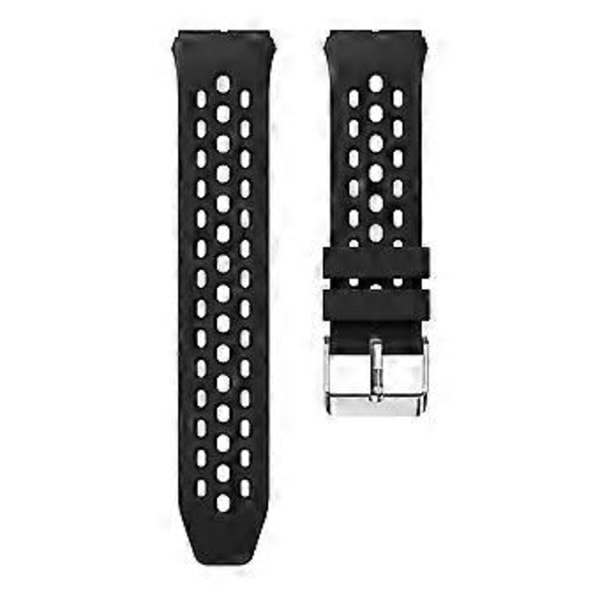 22MM Blød Silikone Urrem Udskiftning til Huawei Watch GT 2e - Sort (Sort)