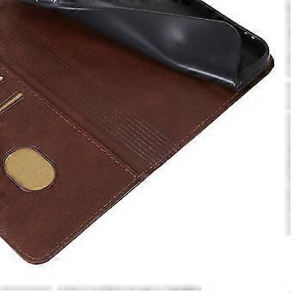 För Nokia XR21 Affärsstil Kalvtextur Läder Telefonfodral Magnetisk Stängning Ställ Plånboksfodral (Stil G)