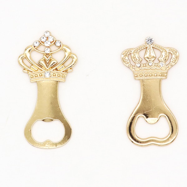 2pcs European style crown with diamonds beer creative bottle opener advertising wedding wedding anniversary small gifts