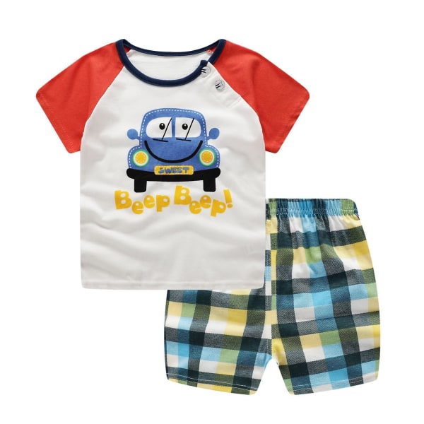 Cotton Baby  Leisure Sports T-shirt. Shorts Sets 4T / R