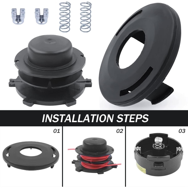Spolekappe-sett for STIHL FS44 FS80 FS85 FS100 FS110 FS120 FS130 FS