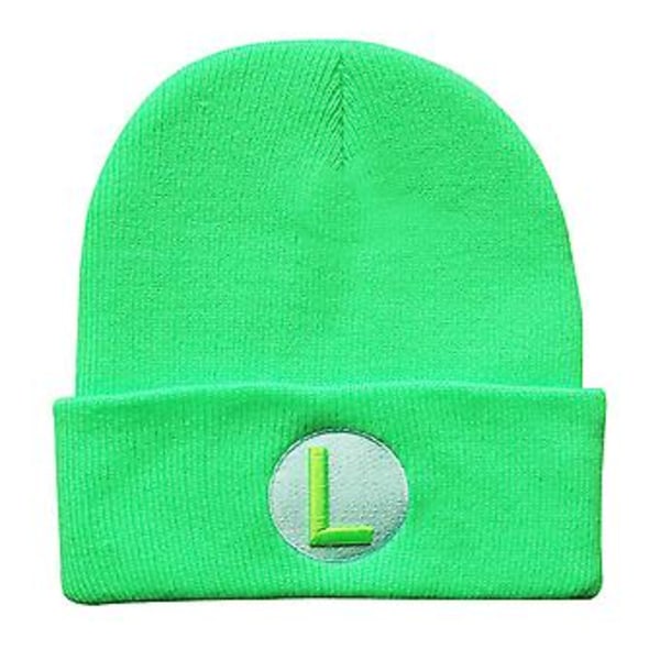 Mario Bros Super Marios Mønster Beanies Hatt For Menn Kvinner Unisex Vinter Cuffed Hatt Myk Varmt Strikket Beanies Caps (Grønn)