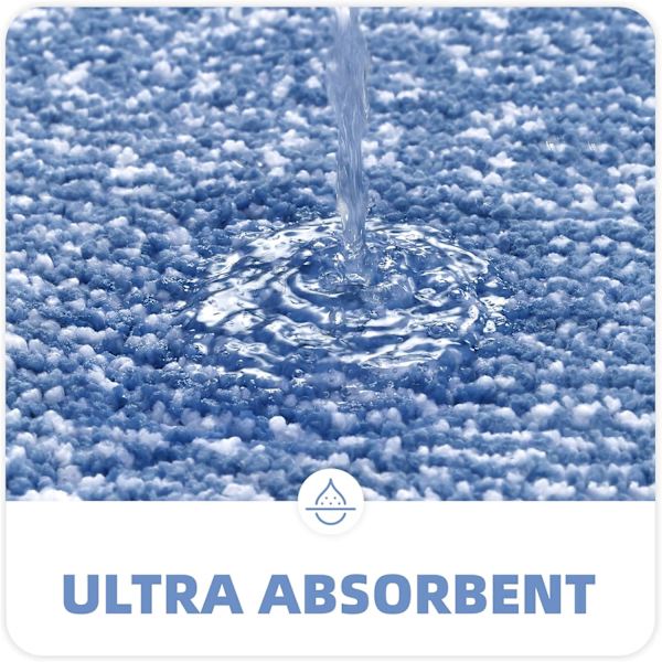 40x60cm Halksäker Badmatta, Maskintvättbar Absorberande Duschmatta