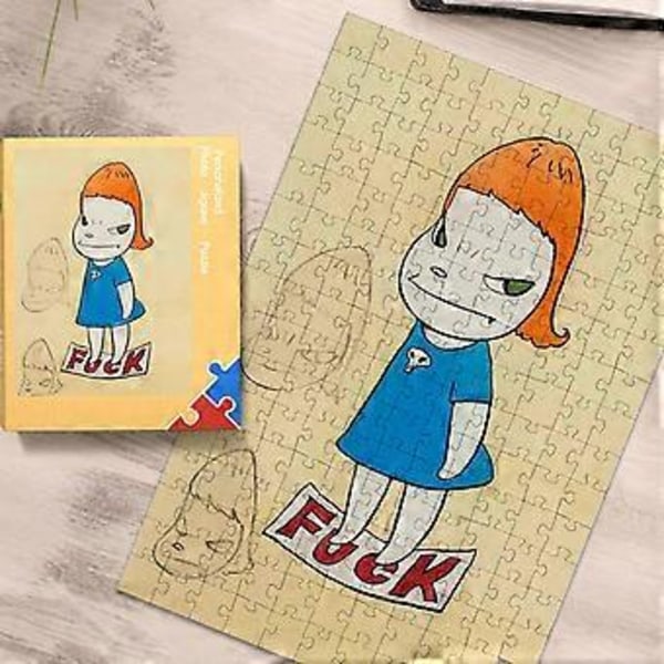 Tecknad Pusselset Jigsaw Papper DIY Leksak Familj Interaktivt Spel Gåvor för Barn Ung Vuxen 500 bitar 52 x 38 cm