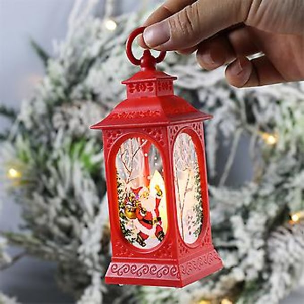 Jullyktor LED Nattlampa med Älg Jultomte Snögubbe Form för Julbelysning Dekoration