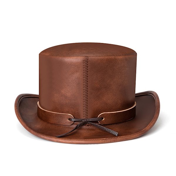 Punk Halloween ny industriell retro stil PU-läder kupol unisex magisk hatt gentleman fest bowlerhatt kvinna