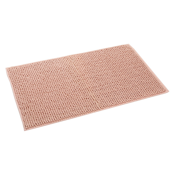 Vaaleanpunainen 40 x 60m mikrokuitu shag liukumaton kylpymatto Beige cspar