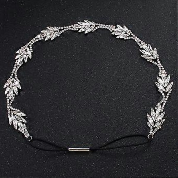 Hårband med strass Elastisk legering Hår Bröllop Brudhår Loopar Hårspänne Hårband Håraccessoarer för Kvinnor Damer