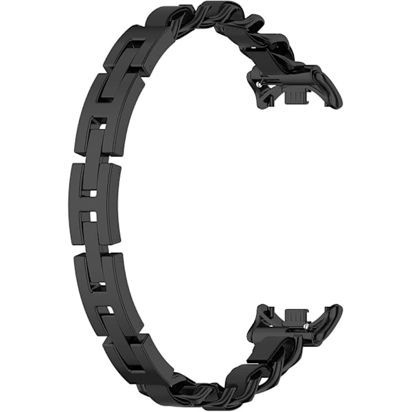 Yhteensopiva Xiaomi Mi Smart Band 8 -rannekkeen kanssa, Metalliset säädettävät kudotut rannekkeet, älykello-ranneke, tarvike naisille ja miehille, vaihtohihnoja
