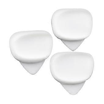3 Gitarrplektrum Tumfingerplektrum 0.6/0.96/1.2mm för Bas Akustisk Gitarr (Vit)