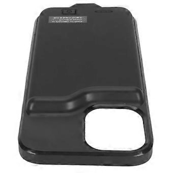 6.7 Tommer 5500mAh Batterilader Etui Ekstern Powerbank Batteriladeetui for Iphone 12 Pro Max Svart