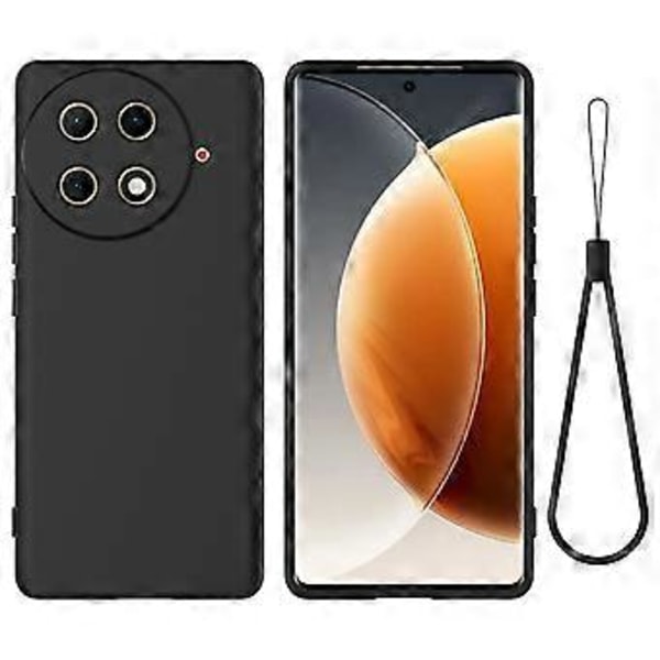TECNO Camon 30S Pro 4G/30S 4G -kotelo, nestemäinen silikoni, naarmuuntumaton puhelinkuori käsiremmin kanssa (Tyyli D)