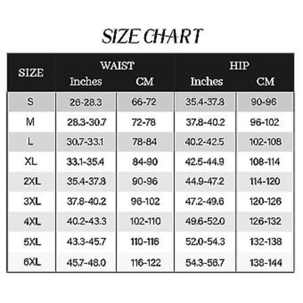 Cuff Tummy Trainer Kvinnlig Exceptionell Shapewear 2-i-1 Hög Midja Höftlyftande Trosor (L)
