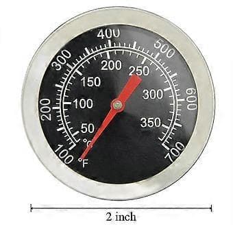 Bbq Grill Kulgrill Røger Termometer 52mm Rustfrit Stål Pizzaovn Termometer Bbq Reservedele