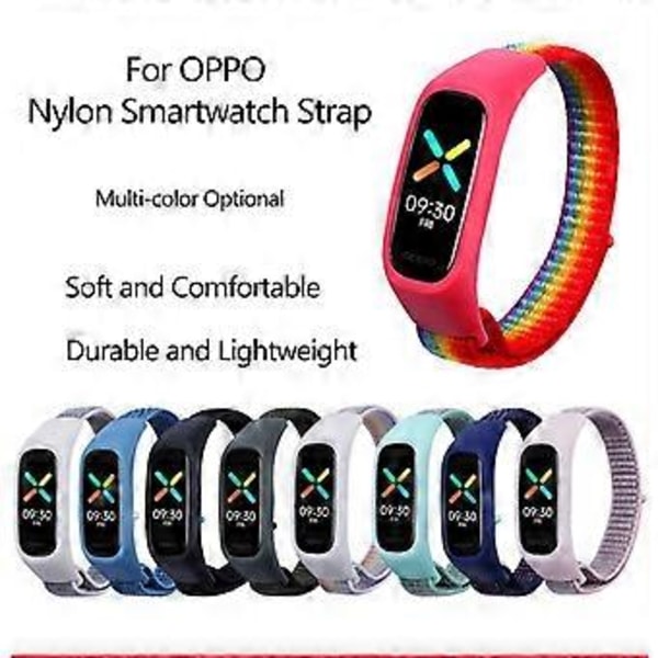 Justerbart smart klockarmband i nylon för OPPO Band Style/EVA Limited Edition - Flerfärgad (Flerfärgad)