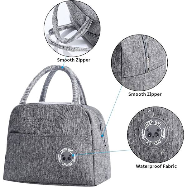 Grå, marineblå - 2-delt polypose, polyboks, totebag, egnet for