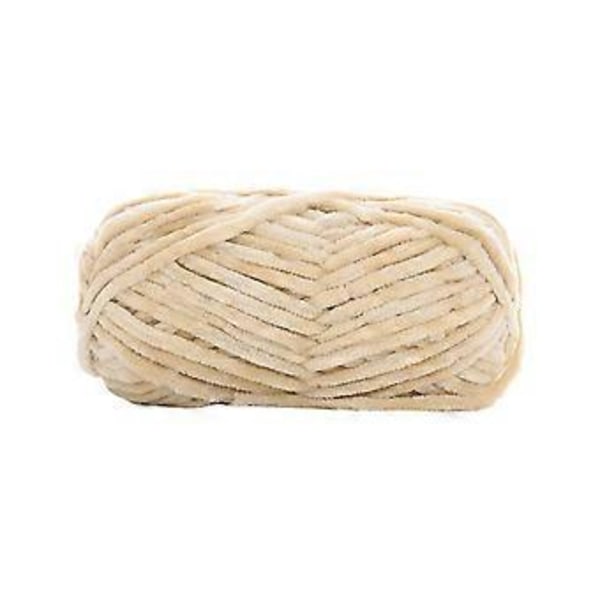 Grovt Garn Handstickning 80M DIY Tub Jättegarn Virkgarn Vikt Garn Handstickat Garn för Pläd Hantverk Halsduk Tröjor Kudde (Kamel Färg)