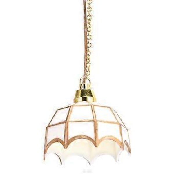 1:12 Dockhus Exklusiv Miniatyr Taklampa Modell Dekoration Tillbehör 12V( )