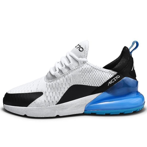 Mens Air Sports Running Shoes Breathable Sneakers Universal All Year Women Shoes Max 270 WhiteBlue WhiteBlue 38