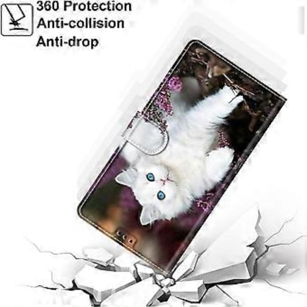 (Stil 13) ChoosEU Fodral för Huawei P Smart 2019 Läderfodral med Stötsäker Silikon Plånboksfodral och Folio Ställ Funktion Stilfullt Mönster för Tjej