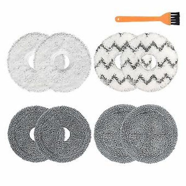9 stk. Vaskbare Mop Puder Mop Klud Tilbehør til Deebot X1 Omni/turbo Robotstøvsuger