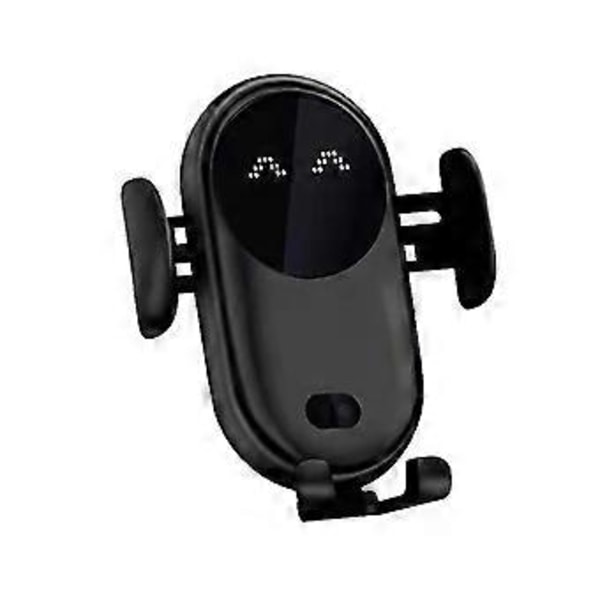 Smart Bil Trådløs Oplader Telefonholder Smart Auto Sensor Bil Telefonholder Sort 1 stk